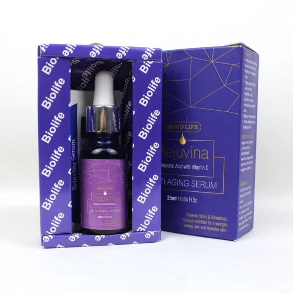 Rejuvina Anti-Aging Serum – Hyaluronic Acid with Vitamin C (25ml) - Image 3