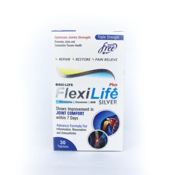 FlexiLife Plus Silver Triple Strength (30 Sugar-Free Tablets) - Image 2