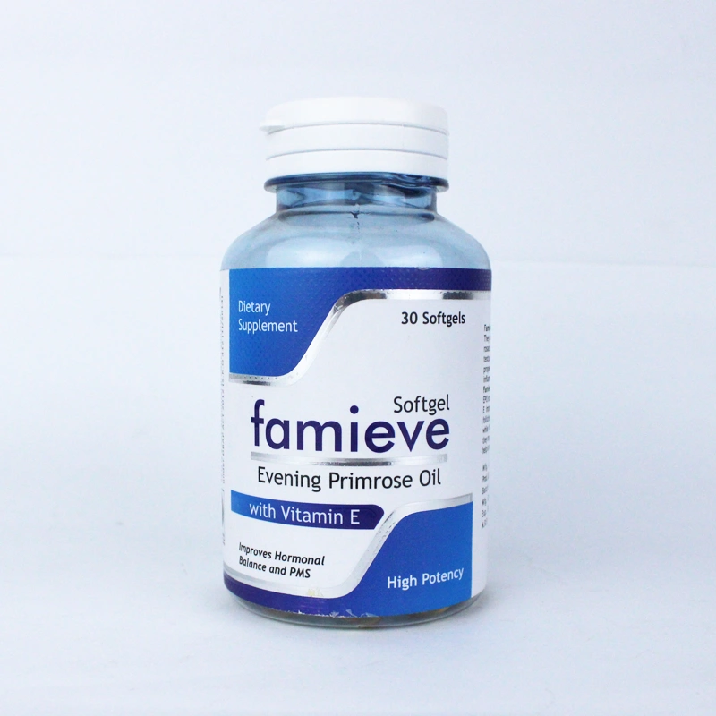 Famieve Evening Primrose Oil with Vitamin E – 30 Softgels | High Potency Hormonal Balance & PMS Relief Supplement