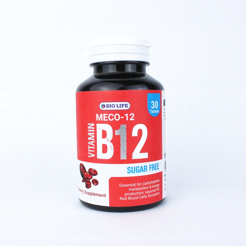 MECO-12 Vitamin B12 Sugar-Free Tablets – 30 Count | Supports Energy & Red Blood Cell Formation