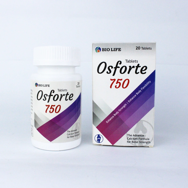 Osforte 750 – Advanced Calcium Formula for Bone Strength & Flexibility | 20 Tablet