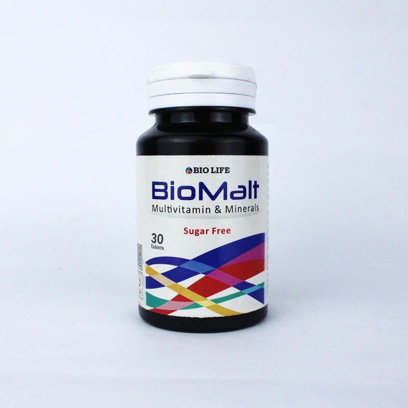 BioMalt Multivitamin & Minerals – Sugar-Free Daily Supplement with 30 Tablets