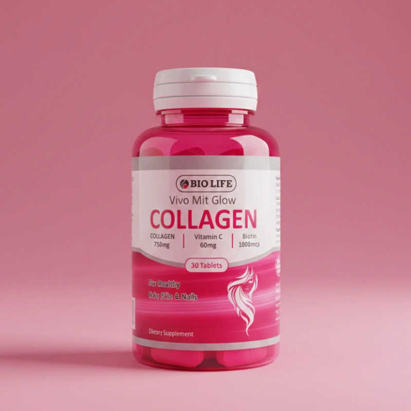 Vivo Mit Glow Collagen - 750mg Collagen & Biotin for Skin & Hair